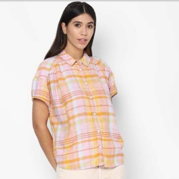 American Eagle Plaid Button-Up Shirt - Picture 2 of 3